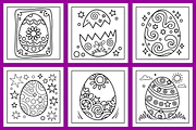Easter Egg Magic Coloring Pages, a Seasonal Illustration by Ink Gallery (Thumbnail 4 of 5)