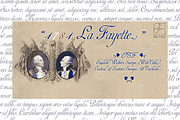 1781 La Fayette, a Script Font by GLC Foundry (Thumbnail 1 of 3)