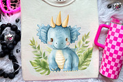Watercolor Paleontology Dinosaur, an Illustration by CreationArt (Thumbnail 5 of 9)