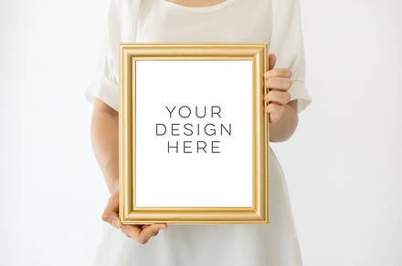 Gold Frame Mockup