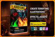 Horror Bundle - 7 Packs, a Texture Graphic by Mikel Blazgad (Thumbnail 1 of 23)