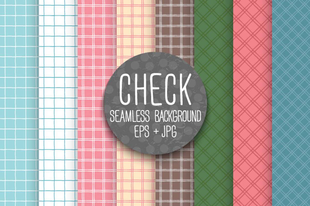 Checkered vintage tile patterns