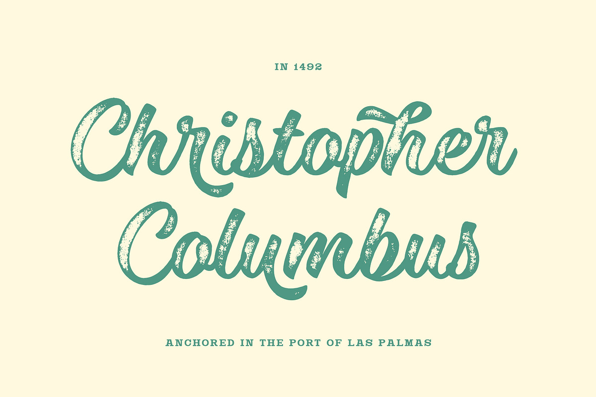Las Palmas vintage font collection, a Script Font by Fenotype (Photo 9 of 10)