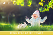 Spring Bunnies photo overlays, an Object Graphic by BrownLeopard (Thumbnail 2 of 6)