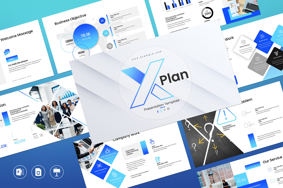 X Plan - Startup Presentation Templa, a Presentation Template by Slide-Agency (Photo 1 of 10)
