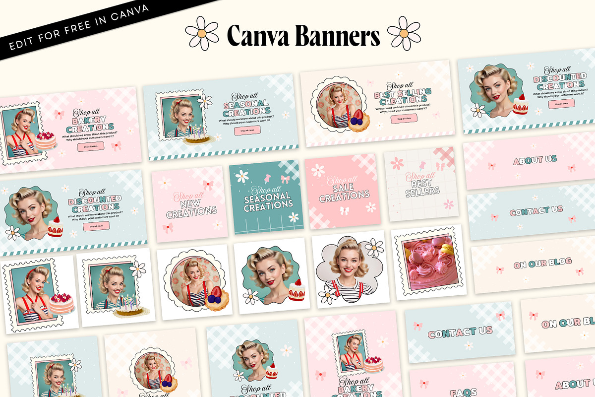 Retro Bakery Shopify Theme Bundle, a Shopify Template by Template Twist Shop (Photo 7 of 9)