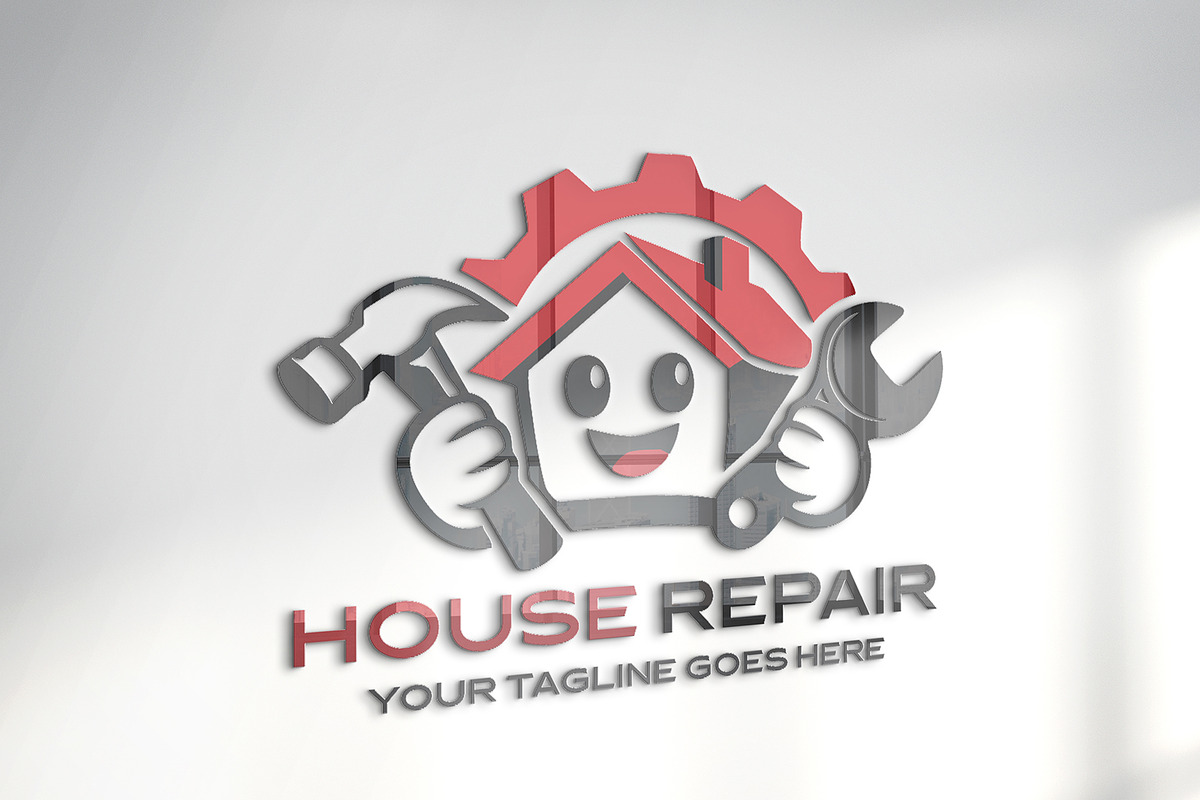 Modern House Repair Logo Template, a Branding & Logo Template by YUDesignStore (Photo 2 of 9)
