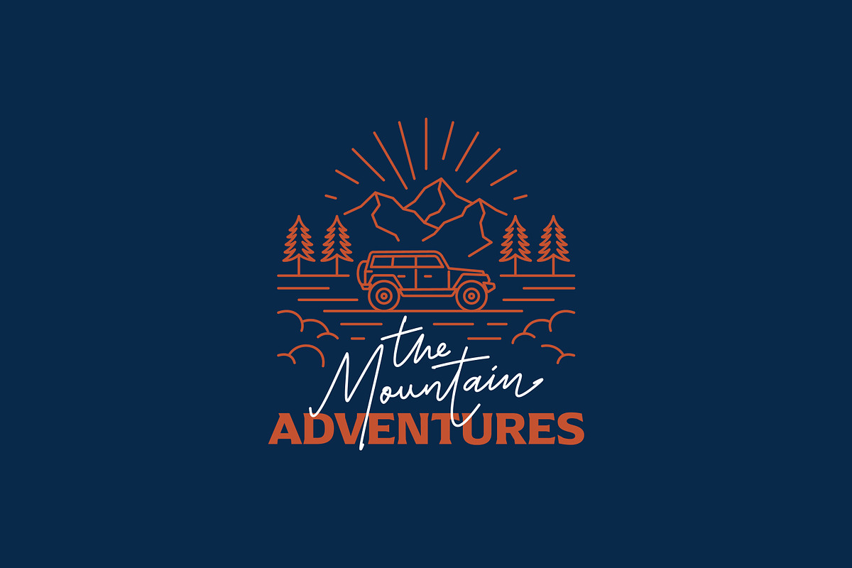 Holiday Mountain Trip Logo, a Branding & Logo Template by Signatoro (Photo 3 of 4)