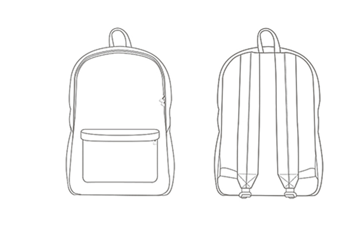 Backpack Fashion Flat Template, a Templates & Theme by flat fashion