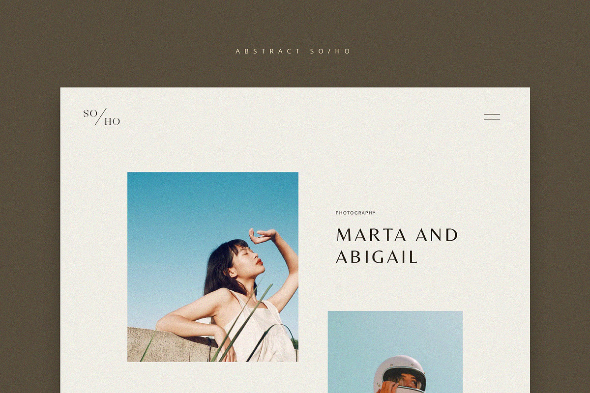 Soho UI Kit Creative Portfolio, a Landing Page Template by Skolastika Phoebe (Photo 5 of 6)