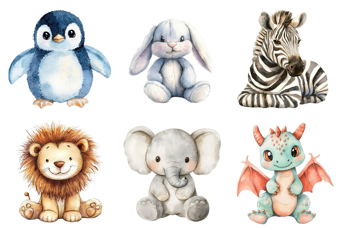 Stuffed Animals Clipart PNG, an Illustration by SinaCreation (Photo 2 of 5)