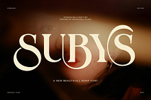 Subys Elegant Display Serif Font