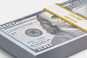 Money Stacks Mockups v.1 - 4 views, a Merchandise Mockup by Illusiongraphic (Thumbnail 14 of 16)