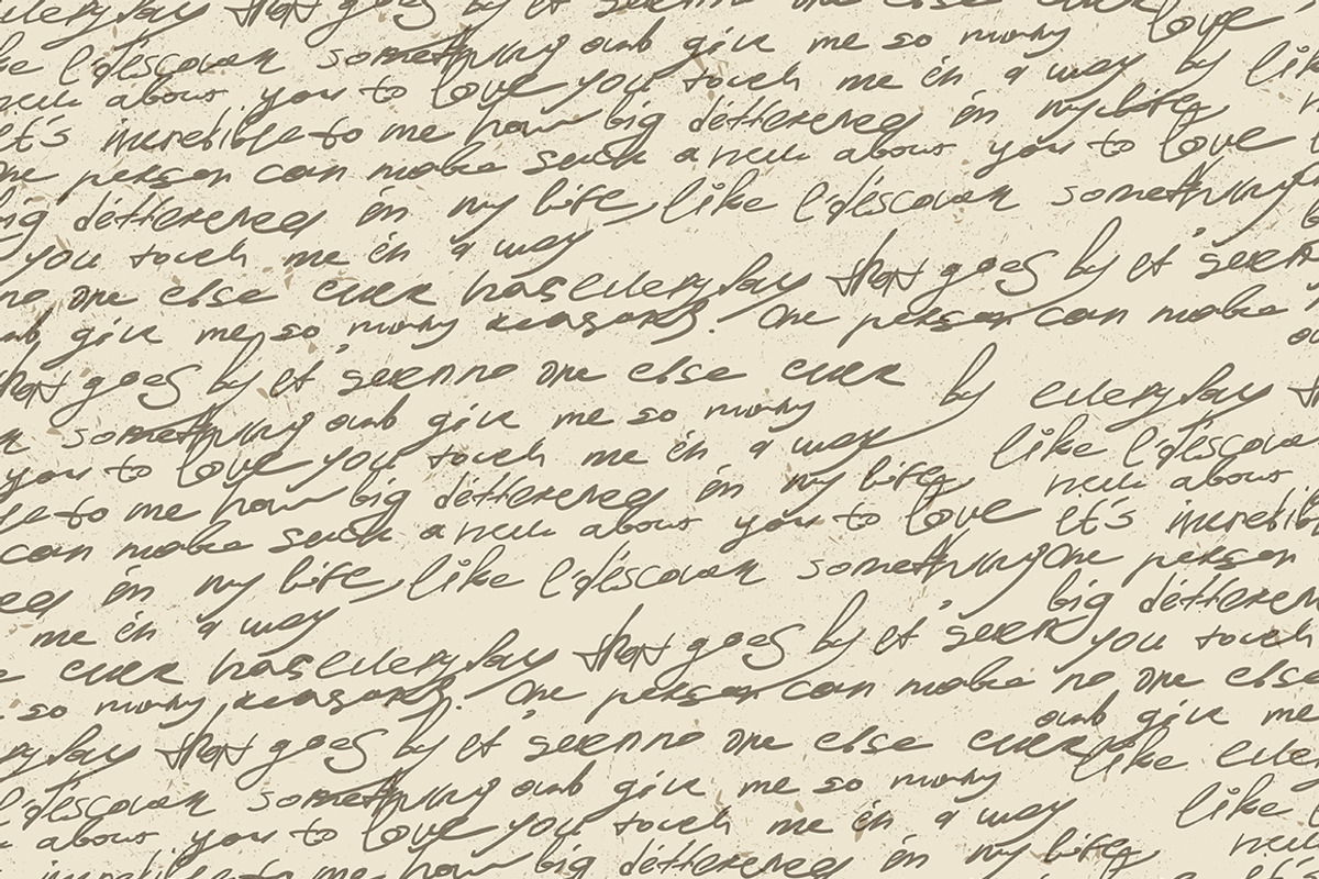 Illegible handwriting seamless, a Pattern Graphic by pashabo