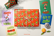 Groovy Christmas | Cliparts, a Seasonal Illustration by Felizabeth Design (Thumbnail 2 of 9)