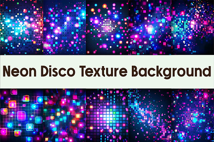 Neon Disco Texture Background, a Background Graphic by AdriOP