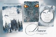 Hand Painted Draco Clipart Set, a Decorative Illustration by ArtCreationsDesign (Thumbnail 8 of 13)