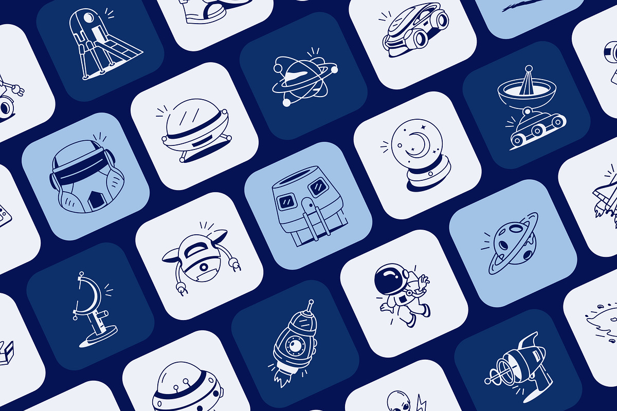 Space Drawing Art, an Outline Icon by Vectors Market (Photo 6 of 8)