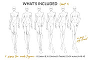 Runway Poses Croquis Pack, a Person Illustration by Art by Lin (Thumbnail 2 of 4)