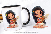 Cartoon Baby Princess.TShirt Sticker, an Animal Illustration by KENO Mascots (Thumbnail 5 of 11)