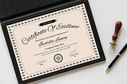 Creative Certificate Design Template, a Stationery Template by MightyDesign (Thumbnail 3 of 6)