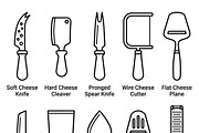 Bundles Set Cheese Brand Icons, an Outline Icon by adenpinkstore (Thumbnail 5 of 13)