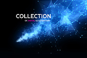 Abstract space backgrounds, an Illustration by Julvil (Thumbnail 2 of 5)