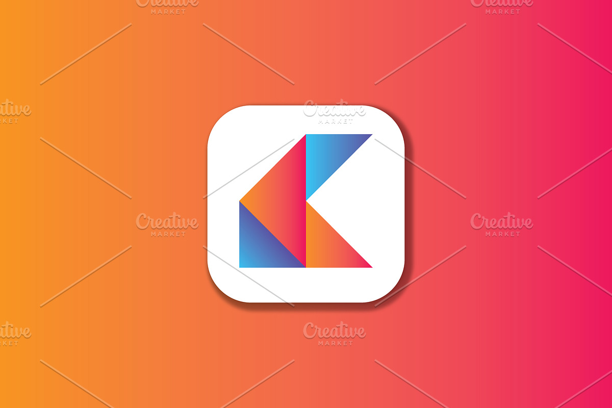 Abstract modern K letter logo, a Branding & Logo Template by Logodesignpond (Photo 5 of 5)