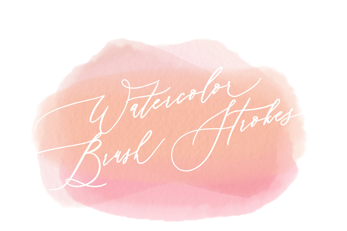 Watercolor Brush Strokes, a Texture Graphic by Freshmint Paperie (Photo 3 of 5)