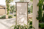 Fabric Welcome Sign Mockup, an Advertising Mockup by TatiMockup (Thumbnail 3 of 5)