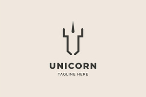 Unicorn Minimalist Logo