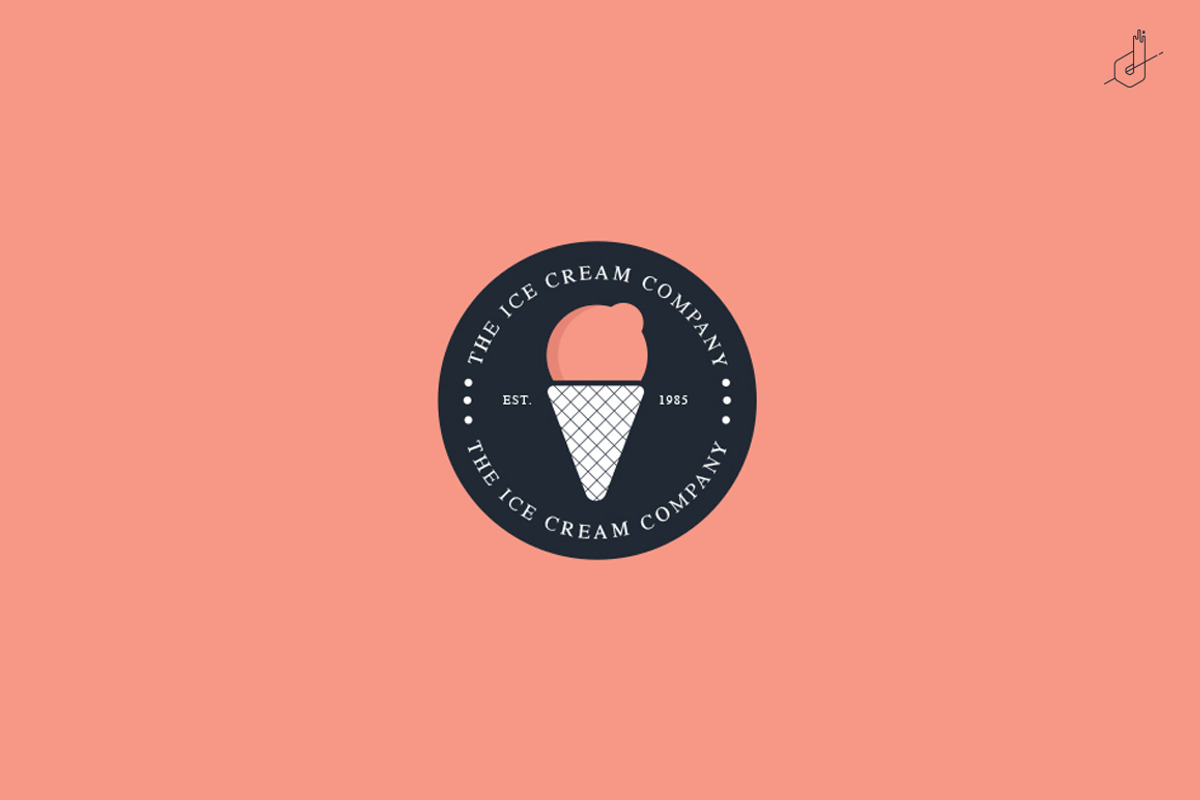 Ice Cream Company Logo, a Branding & Logo Template by Designbase (Photo 1 of 4)