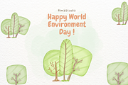 Watercolor Trees Clipart PNG, a Seasonal Illustration by RimzStudio (Thumbnail 4 of 6)
