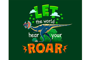 Let The World Hear Your Roar, an Animal Illustration by Vector Tradition