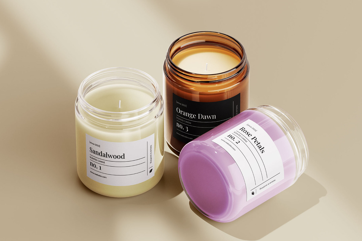 Candle Label Design Canva Template, a Branding & Logo Template by OMii Designs (Photo 2 of 5)