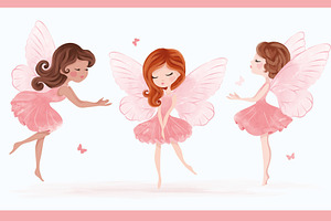 Cute ballerina girl vector. Pattern