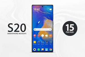 Note S20 Smartphone Mockups