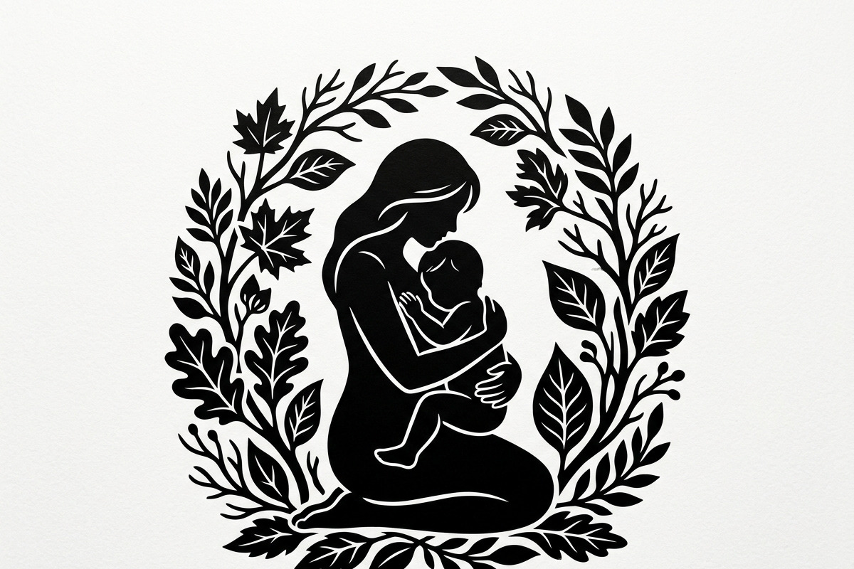 loving mother and children, a Person Illustration by Amazin_art (Photo 26 of 46)