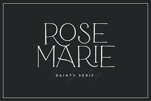 Rosemarie Dainty Serif