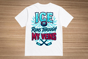 Hockey T-Shirt Design Graphic