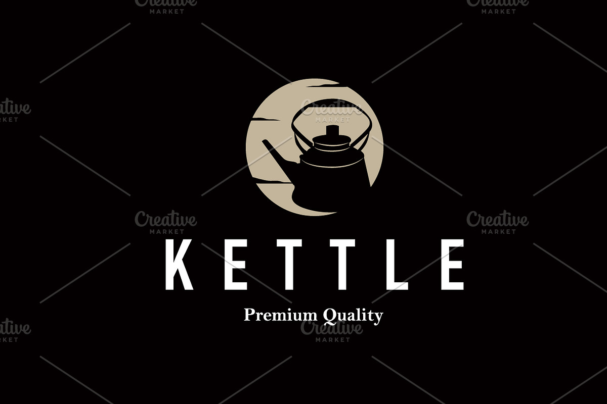 kettle logo design tea and hot drink, a Branding & Logo Template by Maylianaw28
