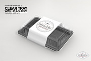 Clear Tray with Lid Packaging Mockup, a Packaging Mockup by INCDesign (Thumbnail 2 of 7)