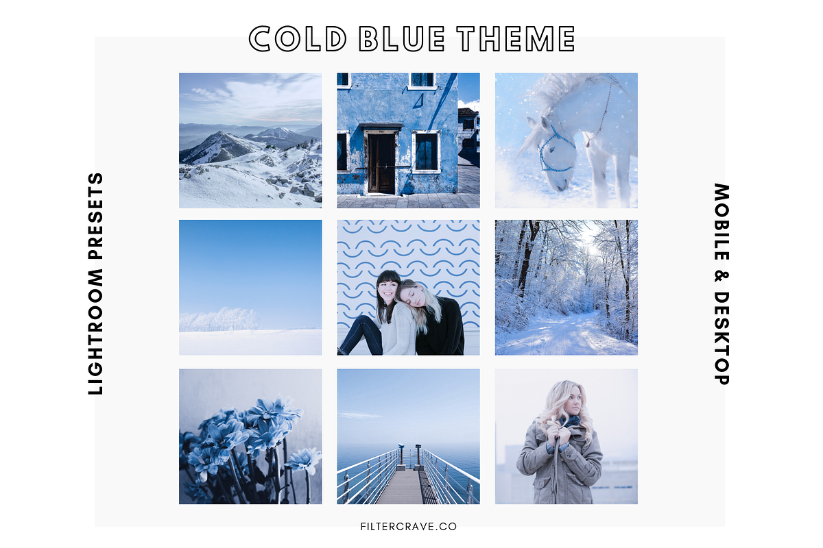Cold Blue Lightroom Presets Theme preview 2