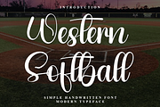 Western Softball, a Handwritten Font by FreshTypeINK (Thumbnail 1 of 7)