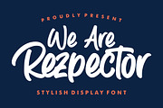 Rezpector - Stylish Display Font, a Font by Garisman Std (Thumbnail 1 of 12)