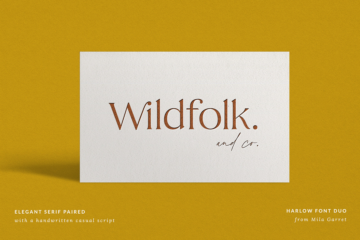 Harlow Serif Script Modern Font Duo, a Serif Font by Mila Garret (Photo 11 of 16)