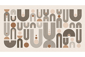 Arch and circle elements, modern, an Illustration by 32pixels