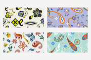Paisley Floral Patterns, a Pattern Graphic by Trisuphat (Thumbnail 3 of 4)