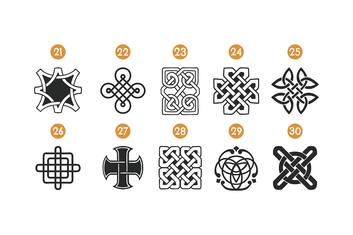 100 Viking pattern Stamp Brush, a Brush Add-On by vectstudio (Photo 11 of 11)