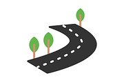 Lane Flat Icon, a Duotone Icon by Pexelpy (Thumbnail 2 of 2)